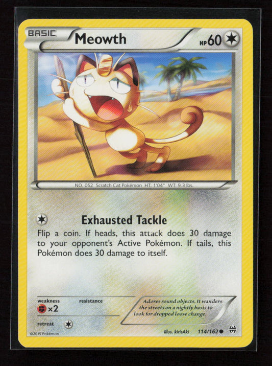 Meowth Common XY - BREAKthrough 114/162 LP