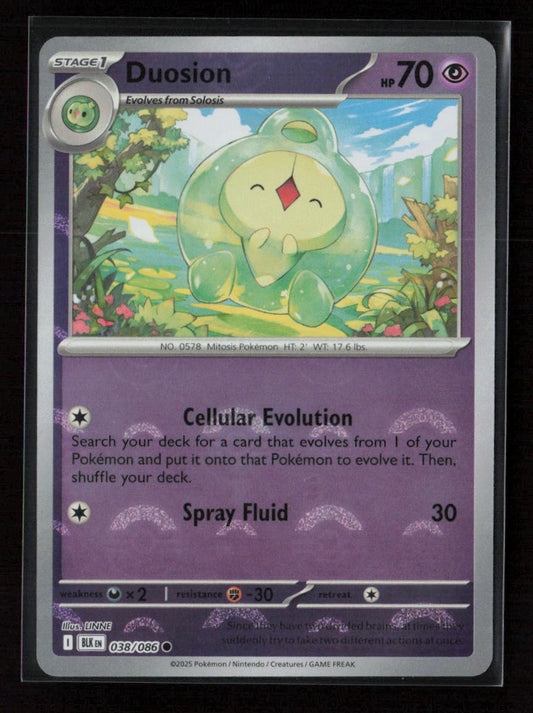 Duosion (Poke Ball Pattern) Common SV: Black Bolt 038/086 NM