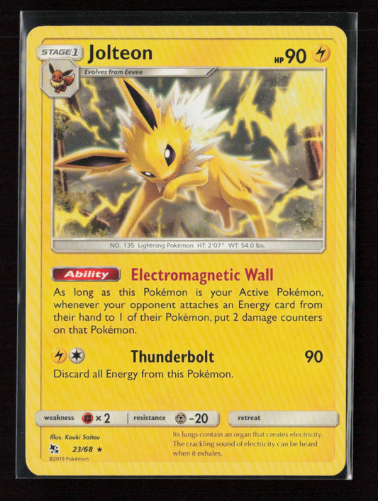 Jolteon Rare Hidden Fates 23/68 LP