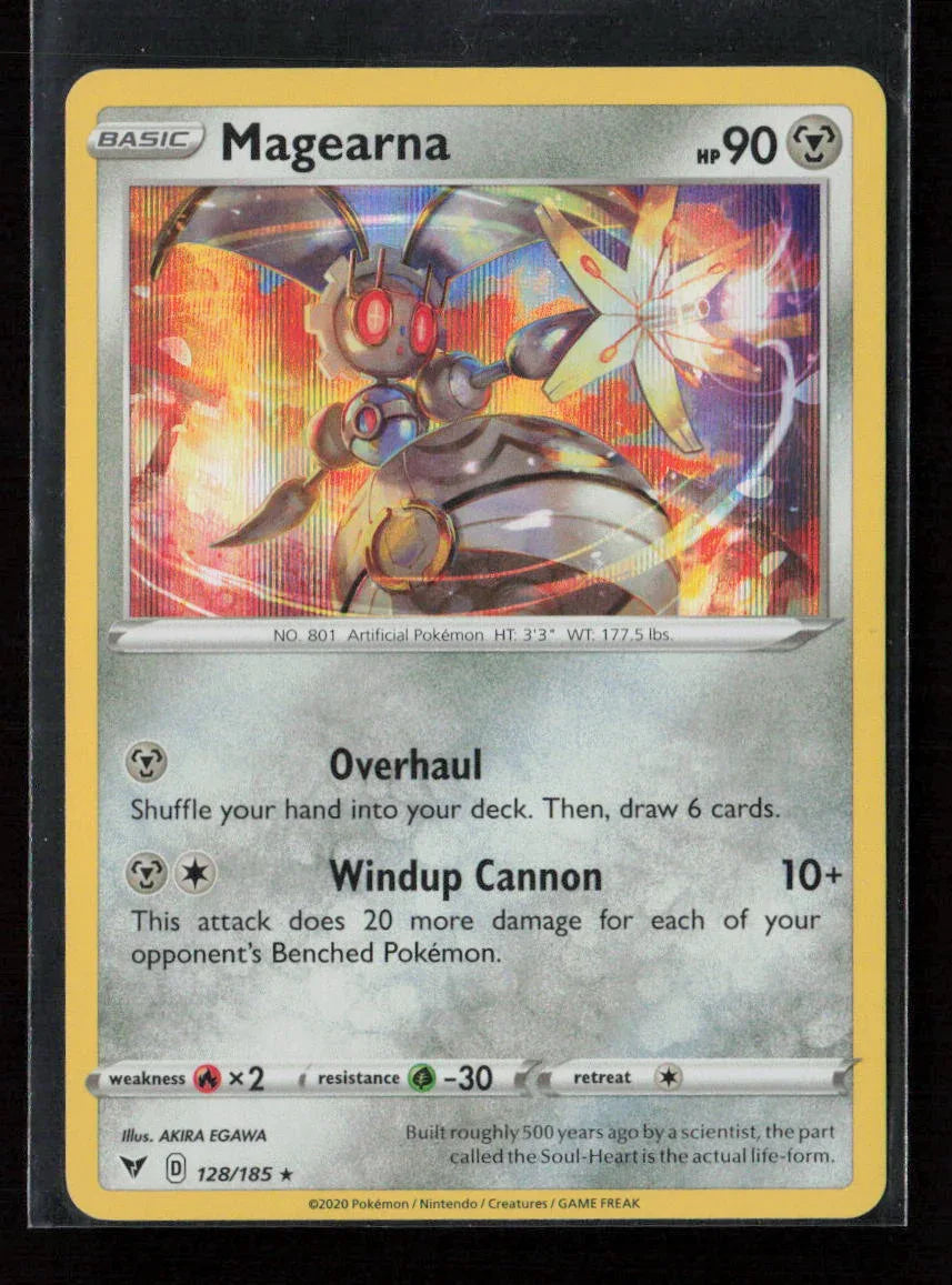 Magearna Holo Rare SWSH04: Vivid Voltage 128/185 NM - Kang's Collectibles