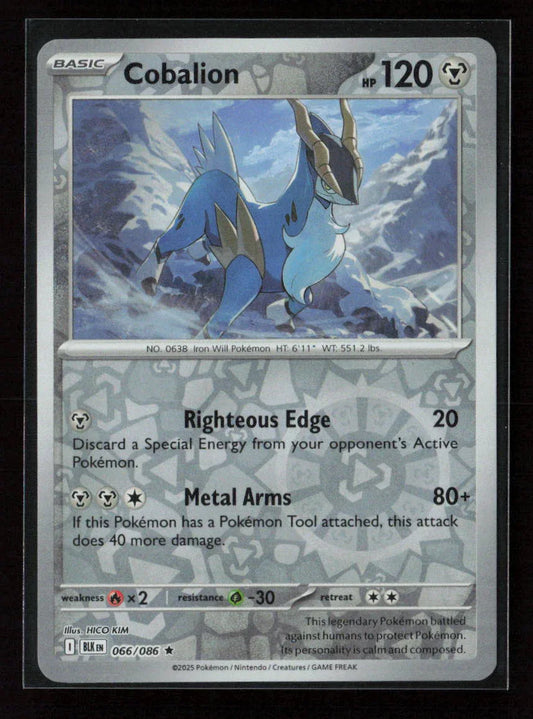 Cobalion Rare SV: Black Bolt 066/086 NM - Kang's Collectibles