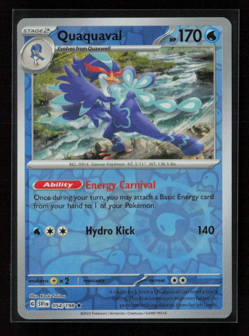 Quaquaval Rare SV01: Scarlet & Violet Base Set 054/198 NM - Kang's Collectibles