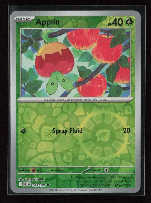 Applin Common SV: Prismatic Evolutions 009/131 NM - Kang's Collectibles