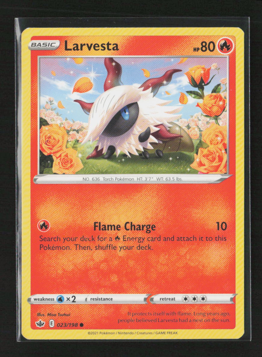 Larvesta Common SWSH06: Chilling Reign 023/198 LP