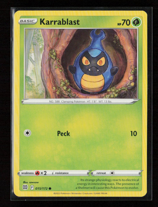 Karrablast Common SWSH09: Brilliant Stars 015/172 NM