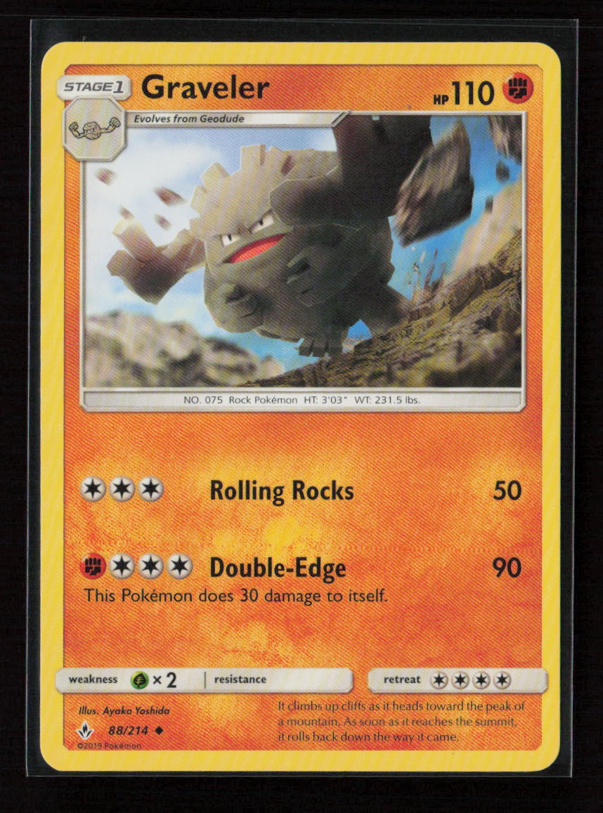 Graveler Uncommon SM - Unbroken Bonds 88/214 LP