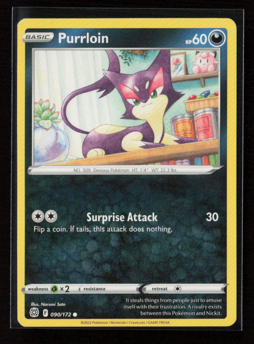 Purrloin Common SWSH09: Brilliant Stars 090/172 LP