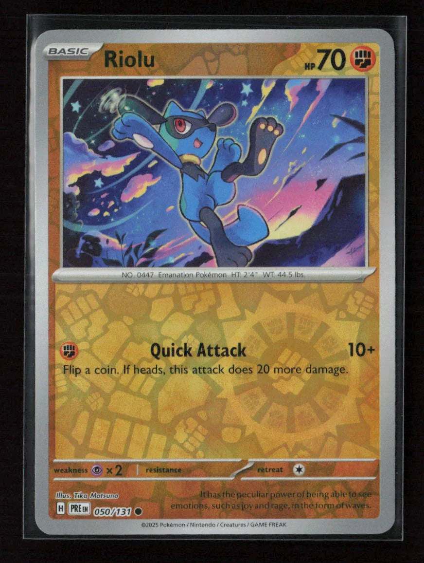 Riolu Common SV: Prismatic Evolutions 050/131 NM - Kang's Collectibles