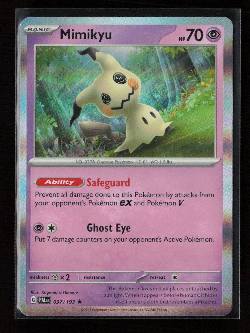 Mimikyu Holo Rare Trick or Trade BOOster Bundle 2023 097/193 NM