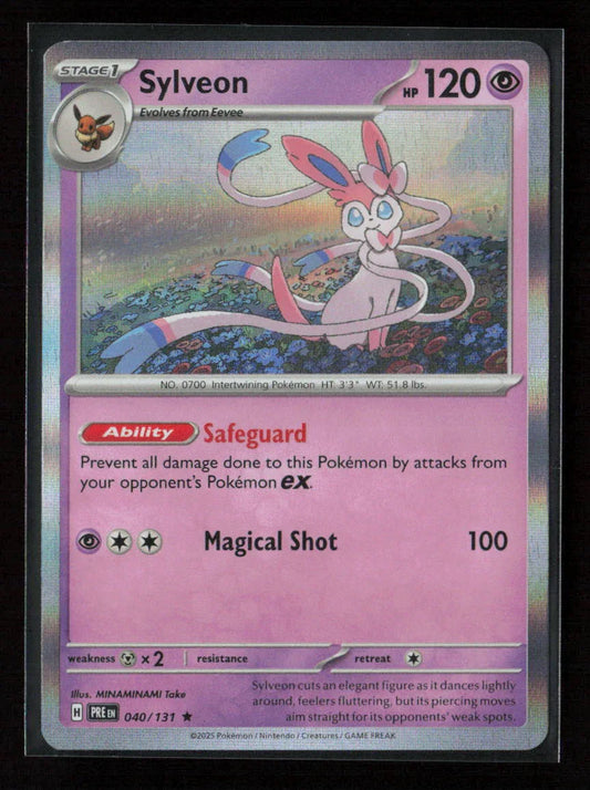 Sylveon Rare SV: Prismatic Evolutions 040/131 NM - Kang's Collectibles