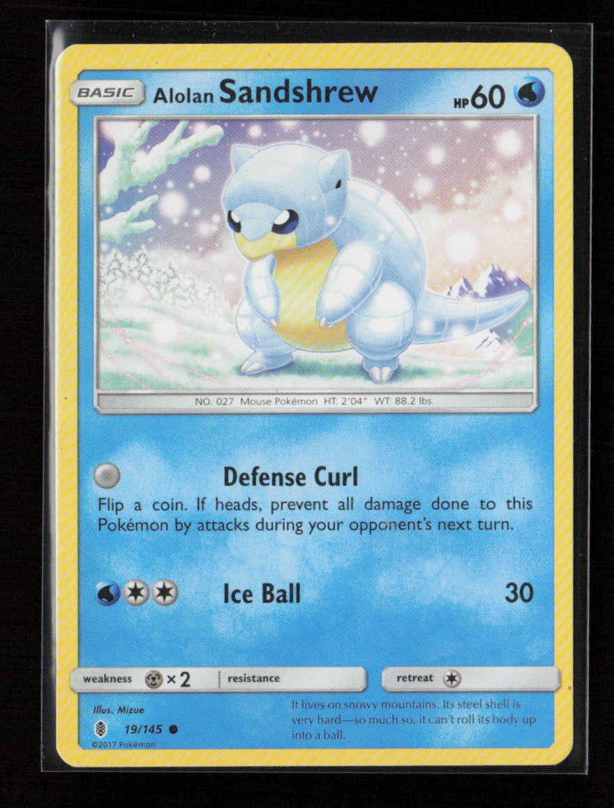 Alolan Sandshrew Common SM - Guardians Rising 19/145 LP