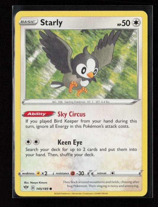 Starly Common SWSH03: Darkness Ablaze 145/189 LP