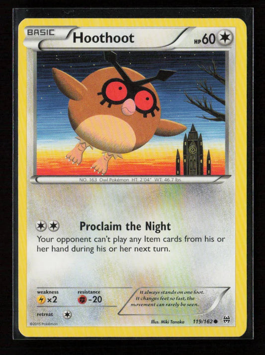 Hoothoot Common XY - BREAKthrough 119/162 LP - Kang's Collectibles