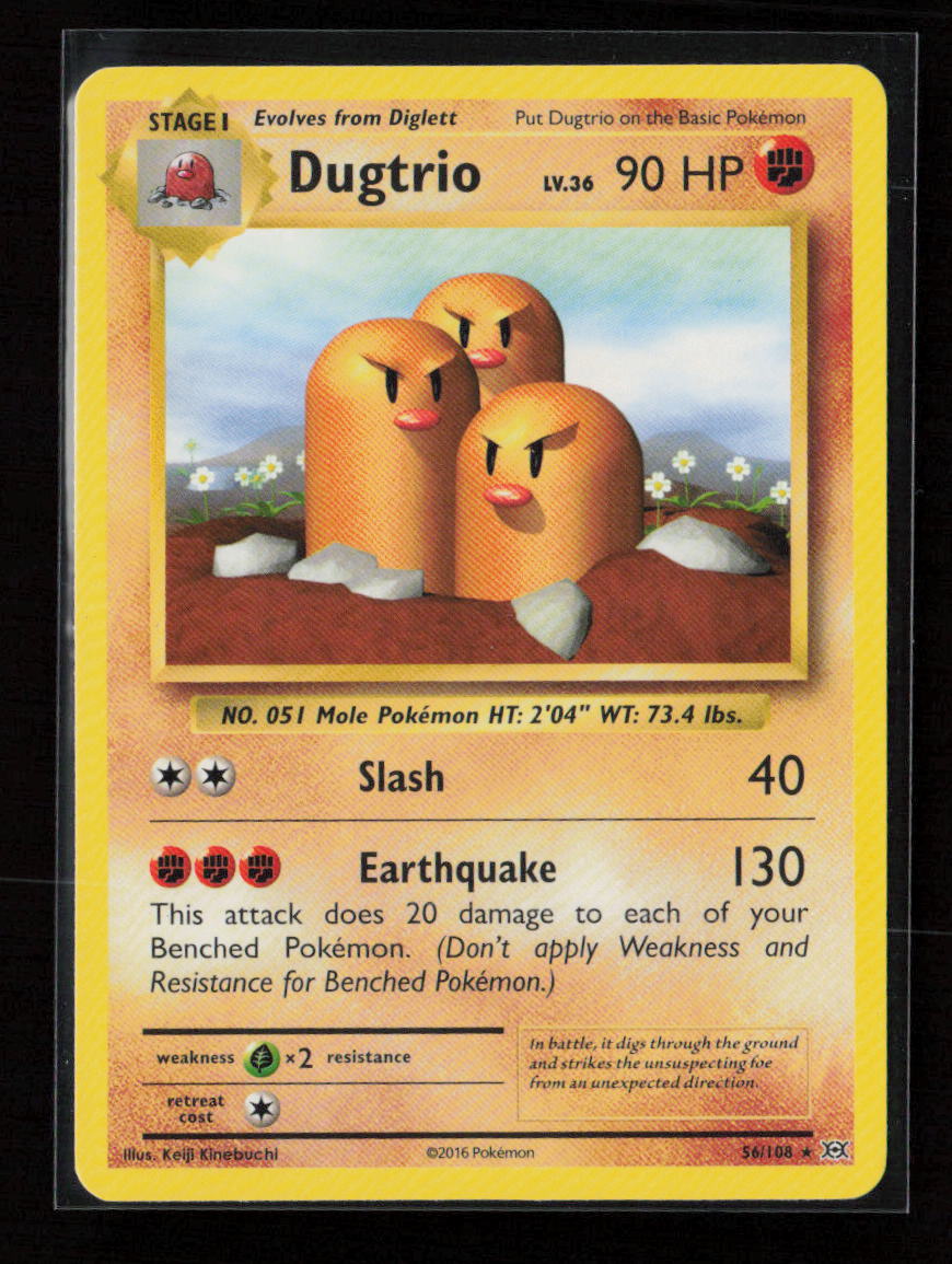 Dugtrio Rare XY - Evolutions 56/108 LP