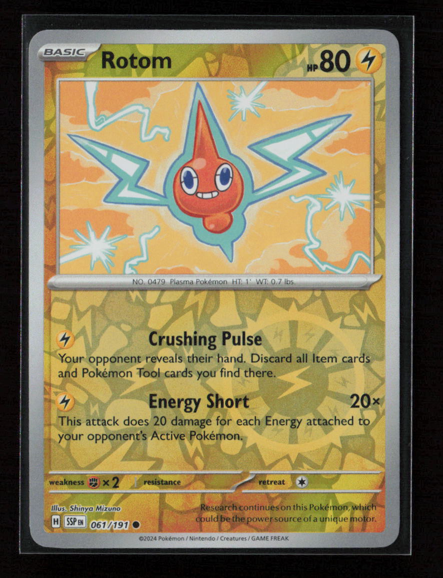 Rotom Common SV08: Surging Sparks 061/191 NM
