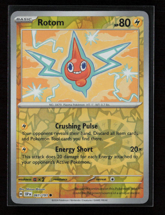 Rotom Common SV08: Surging Sparks 061/191 NM