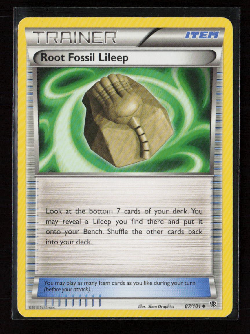 Root Fossil Lileep Uncommon Plasma Blast 87/101 LP