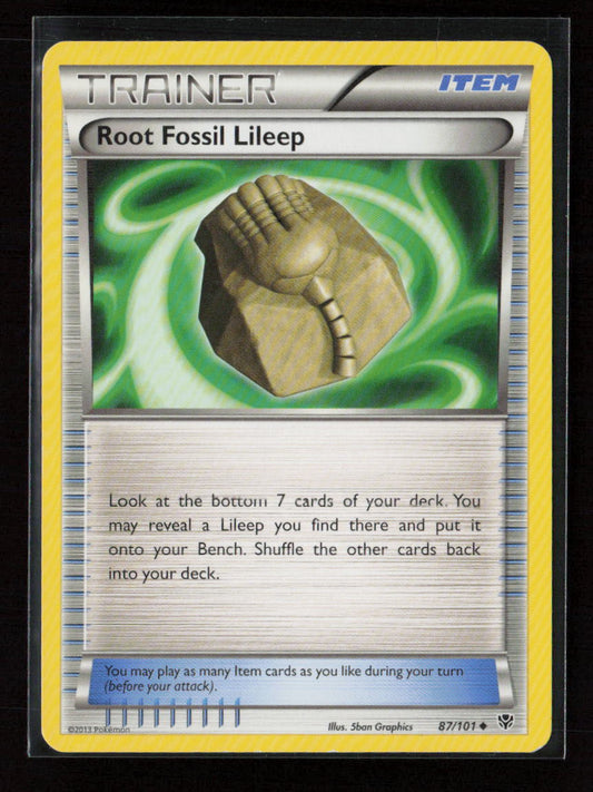 Root Fossil Lileep Uncommon Plasma Blast 87/101 LP