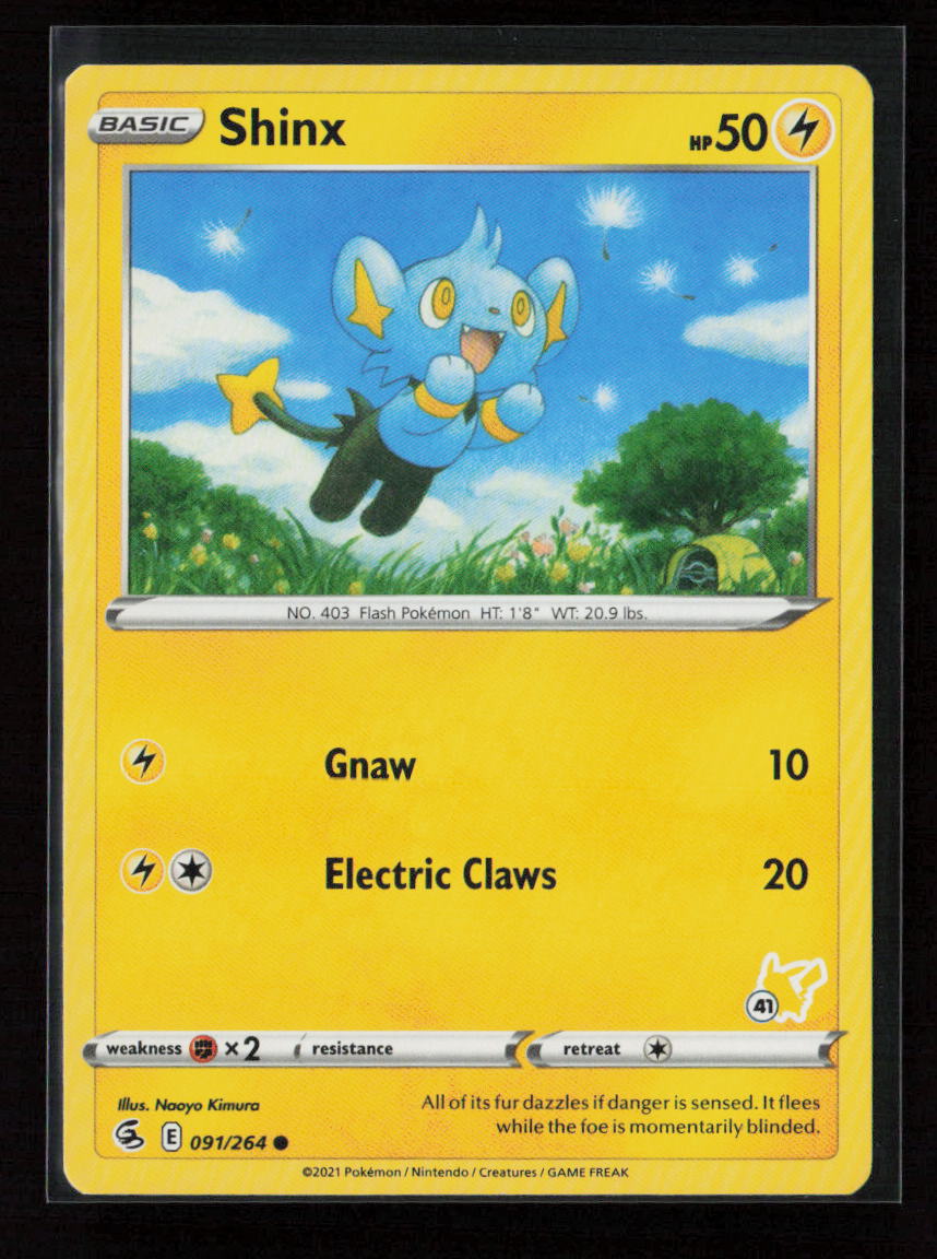 Shinx -  (#41 Pikachu Stamped) Promo Battle Academy 2022 091/264 LP