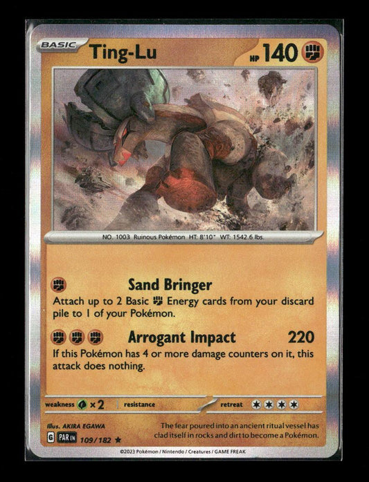 Ting-Lu Rare SV04: Paradox Rift 109/182 LP - Kang's Collectibles