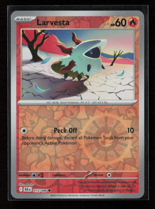 Larvesta Common SV: Black Bolt 015/086 NM - Kang's Collectibles