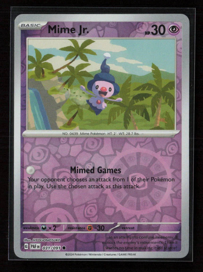 Mime Jr. - Common SV: Paldean Fates 031/091 NM - Kang's Collectibles