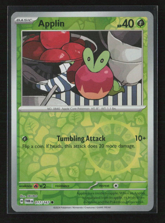 Applin - Common SV06: Twilight Masquerade 017/167 NM - Kang's Collectibles
