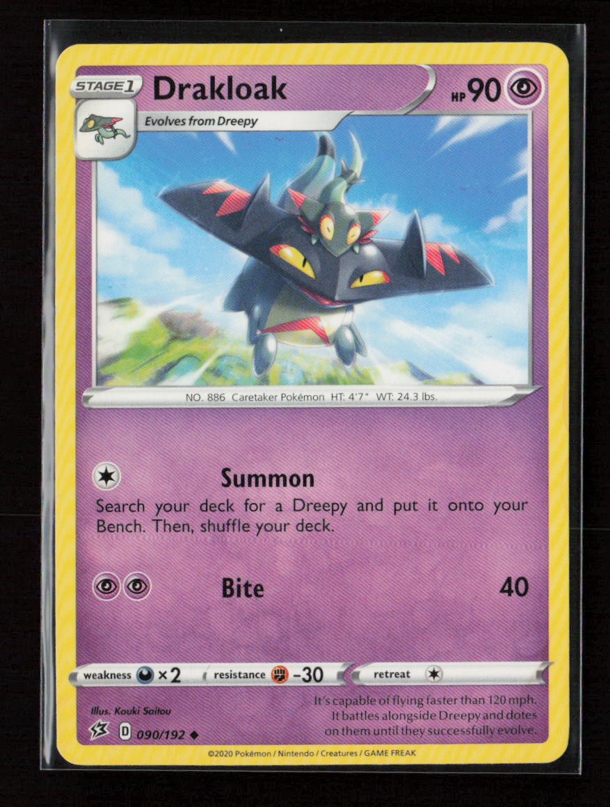 Drakloak Uncommon SWSH02: Rebel Clash 090/192 LP