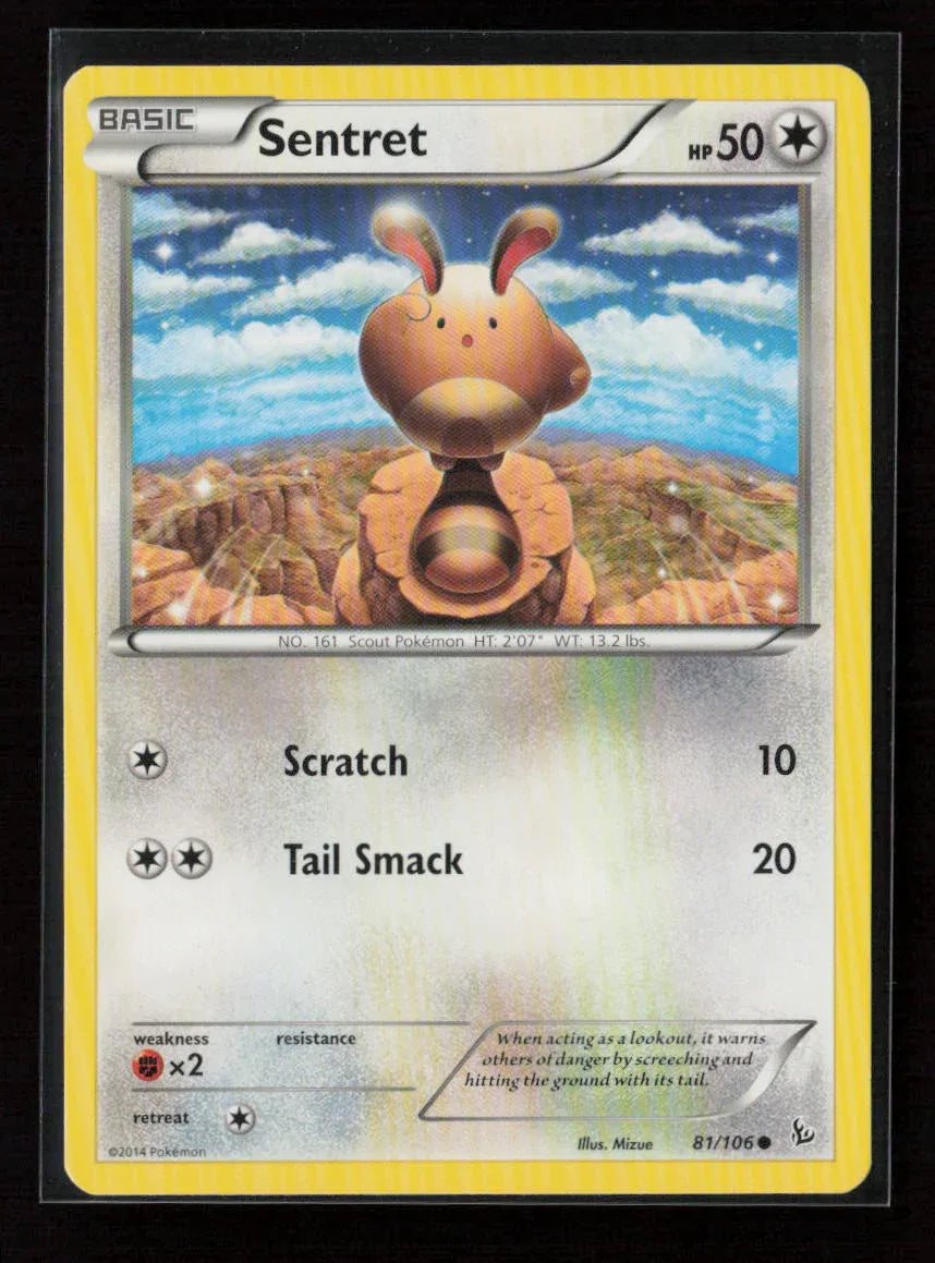 Sentret Common XY - Flashfire 81/106 NM - Kang's Collectibles
