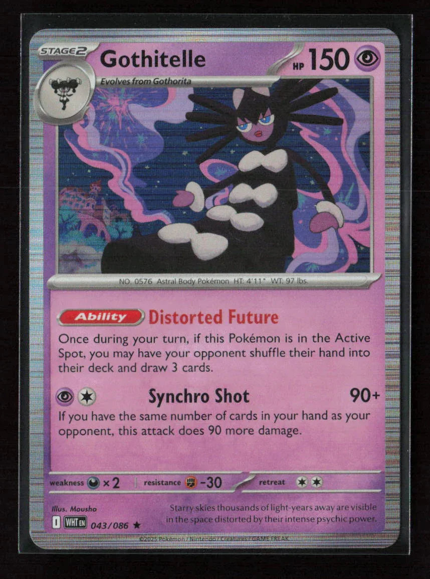 Gothitelle Rare SV: White Flare 043/086 NM