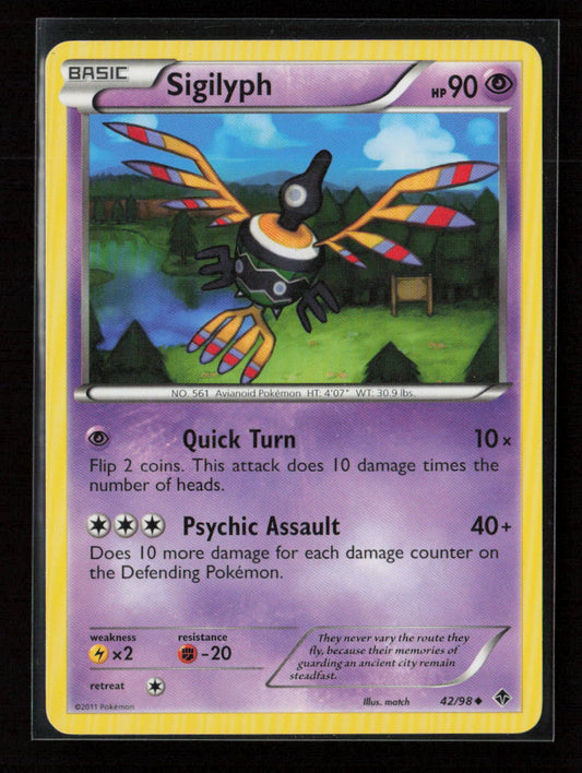 Sigilyph (42) Uncommon Emerging Powers 42/98 MP