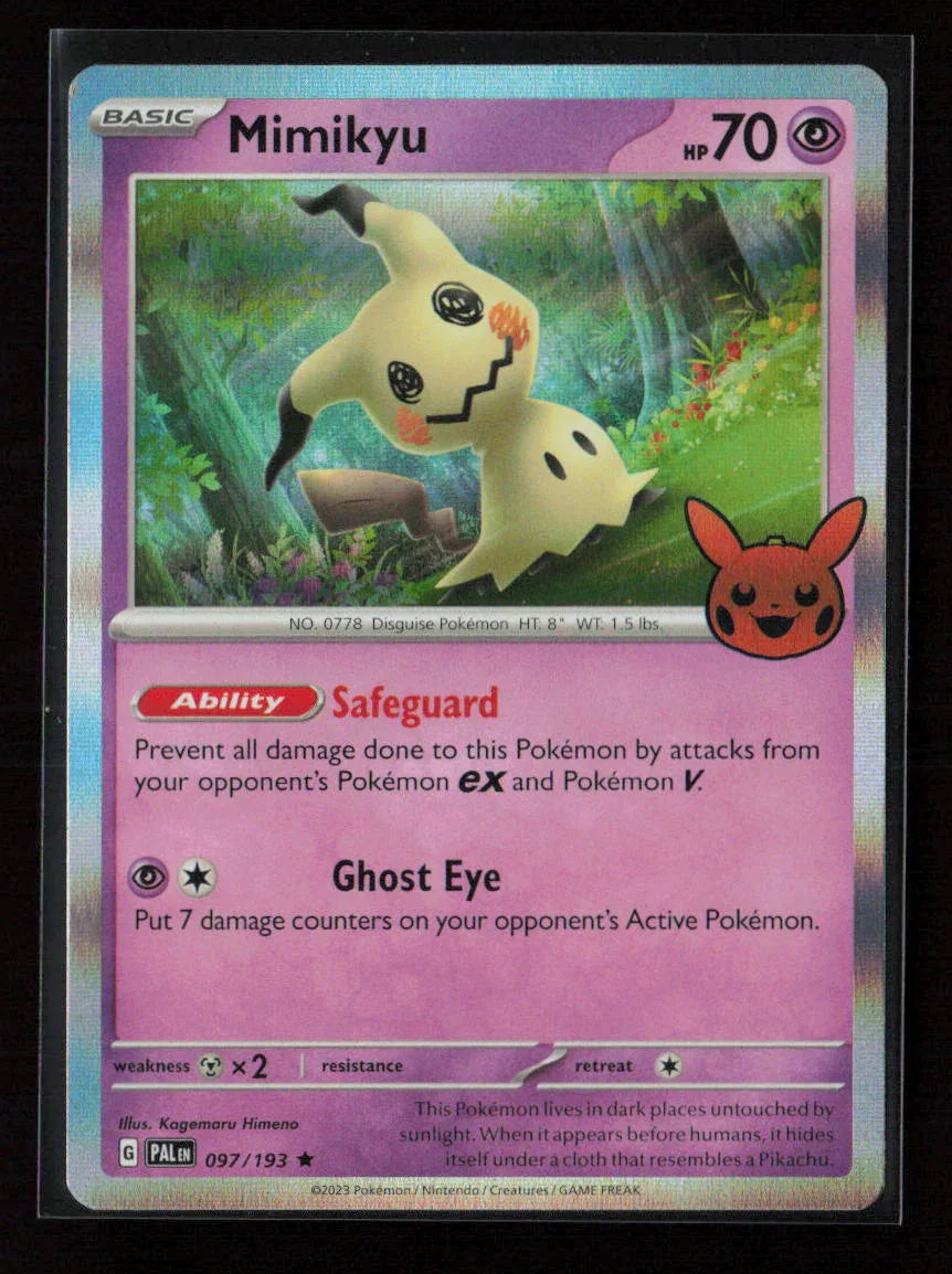 Mimikyu Rare Trick or Trade BOOster Bundle 2023 097/193 NM - Kang's Collectibles