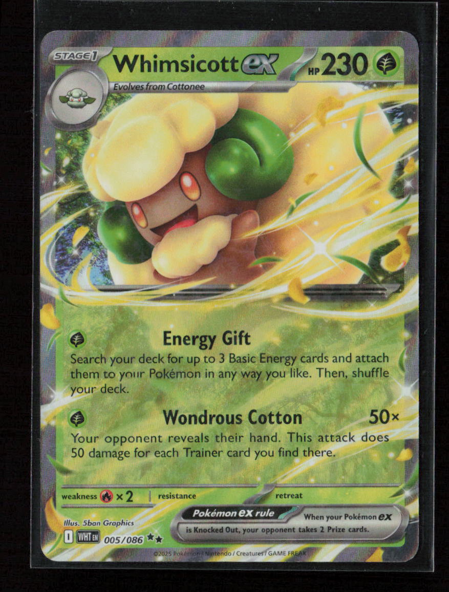 Whimsicott ex Double Rare SV: White Flare 005/086 NM