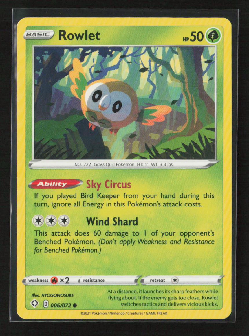 Rowlet Common Shining Fates 006/072 LP