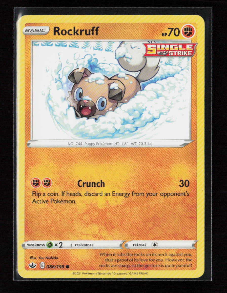 Rockruff Common SWSH06: Chilling Reign 086/198 LP