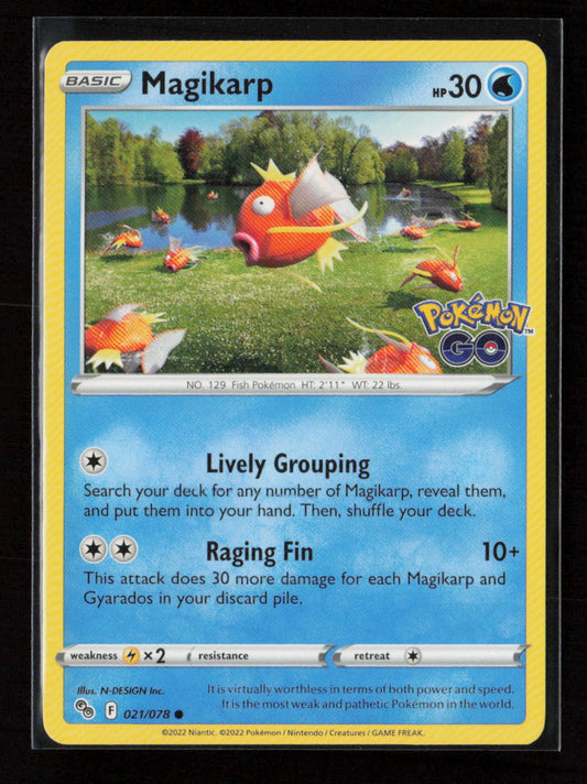 Magikarp Common Pokemon GO 021/078 LP