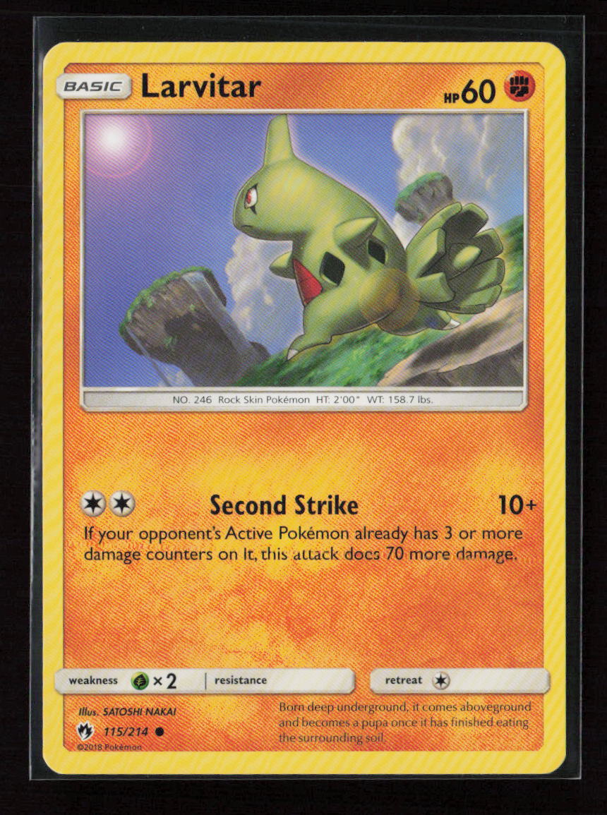 Larvitar (115) Common SM - Lost Thunder 115/214 LP