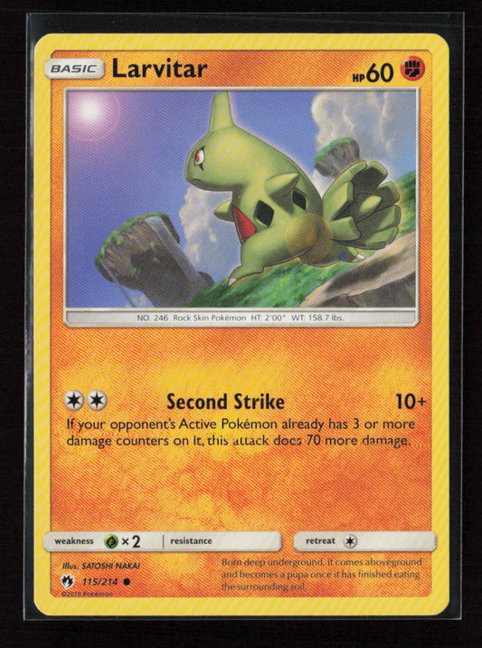 Larvitar (115) Common SM - Lost Thunder 115/214 LP