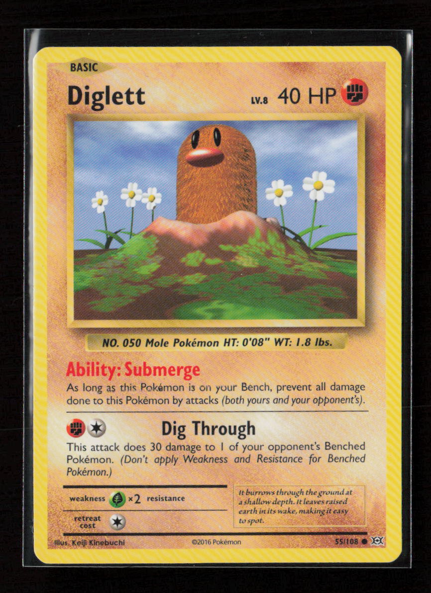 Diglett Common XY - Evolutions 55/108 LP