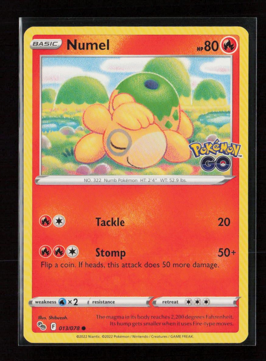 Numel Common Pokemon GO 013/078 NM