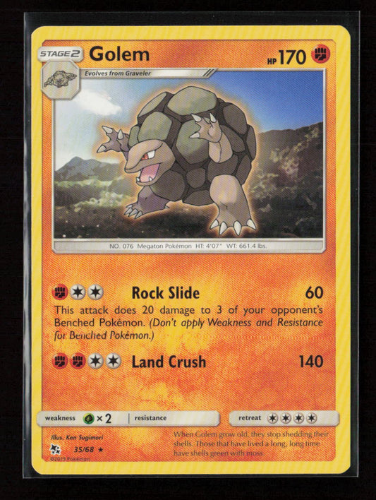 Golem Rare Hidden Fates 35/68 LP