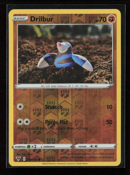 Drilbur Common SWSH04: Vivid Voltage 091/185 NM - Kang's Collectibles