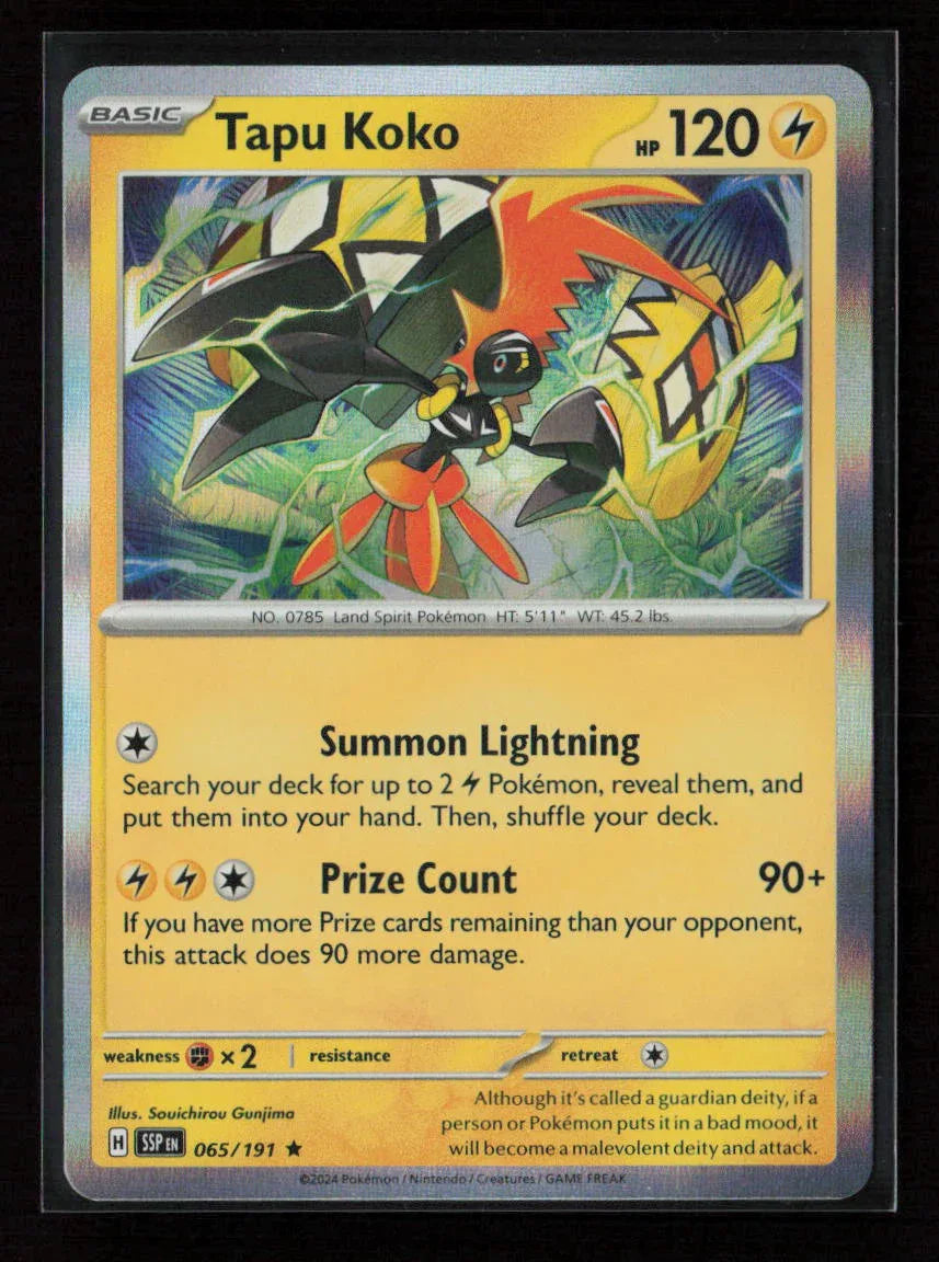 Tapu Koko Promo Deck Exclusives 065/191 NM - Kang's Collectibles