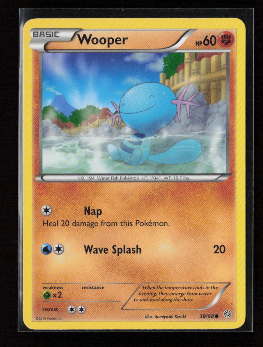 Wooper Common XY - Ancient Origins 38/98 MP - Kang's Collectibles