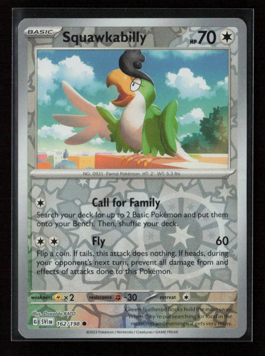Squawkabilly Common SV01: Scarlet & Violet Base Set 162/198 NM - Kang's Collectibles