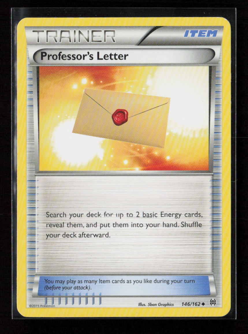 Professor's Letter Uncommon XY Base Set 123/146 LP