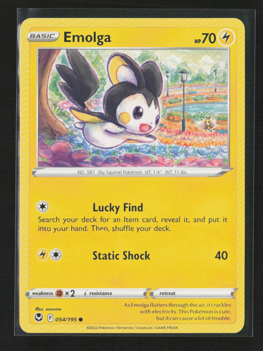 Emolga Common SWSH12: Silver Tempest 054/195 LP