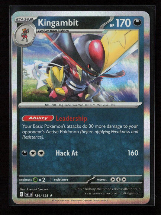 Kingambit Rare SV01: Scarlet & Violet Base Set 134/198 NM - Kang's Collectibles
