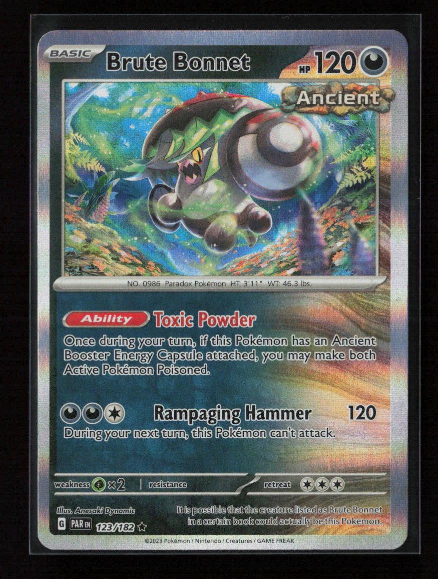 Brute Bonnet - Rare SV04: Paradox Rift 123/182 NM - Kang's Collectibles