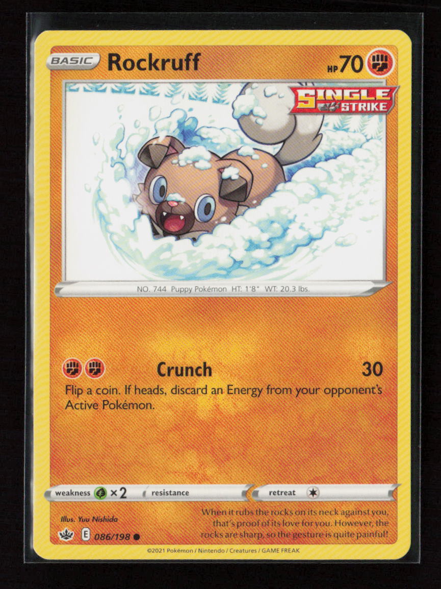 Rockruff Common SWSH06: Chilling Reign 086/198 LP